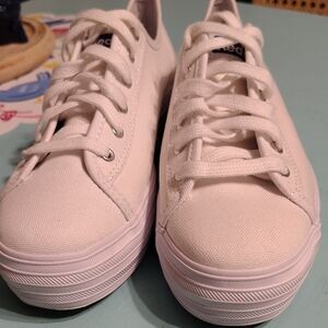 KEDS Women's Classic White Canvas Sneakers